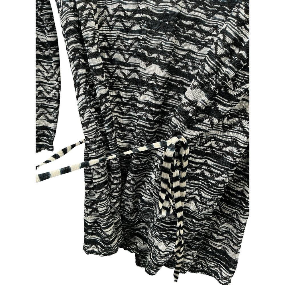Missoni Zig Zag Chevron Open Front Knit Cardigan Sweater Size Small Multicolor - Picture 10 of 13